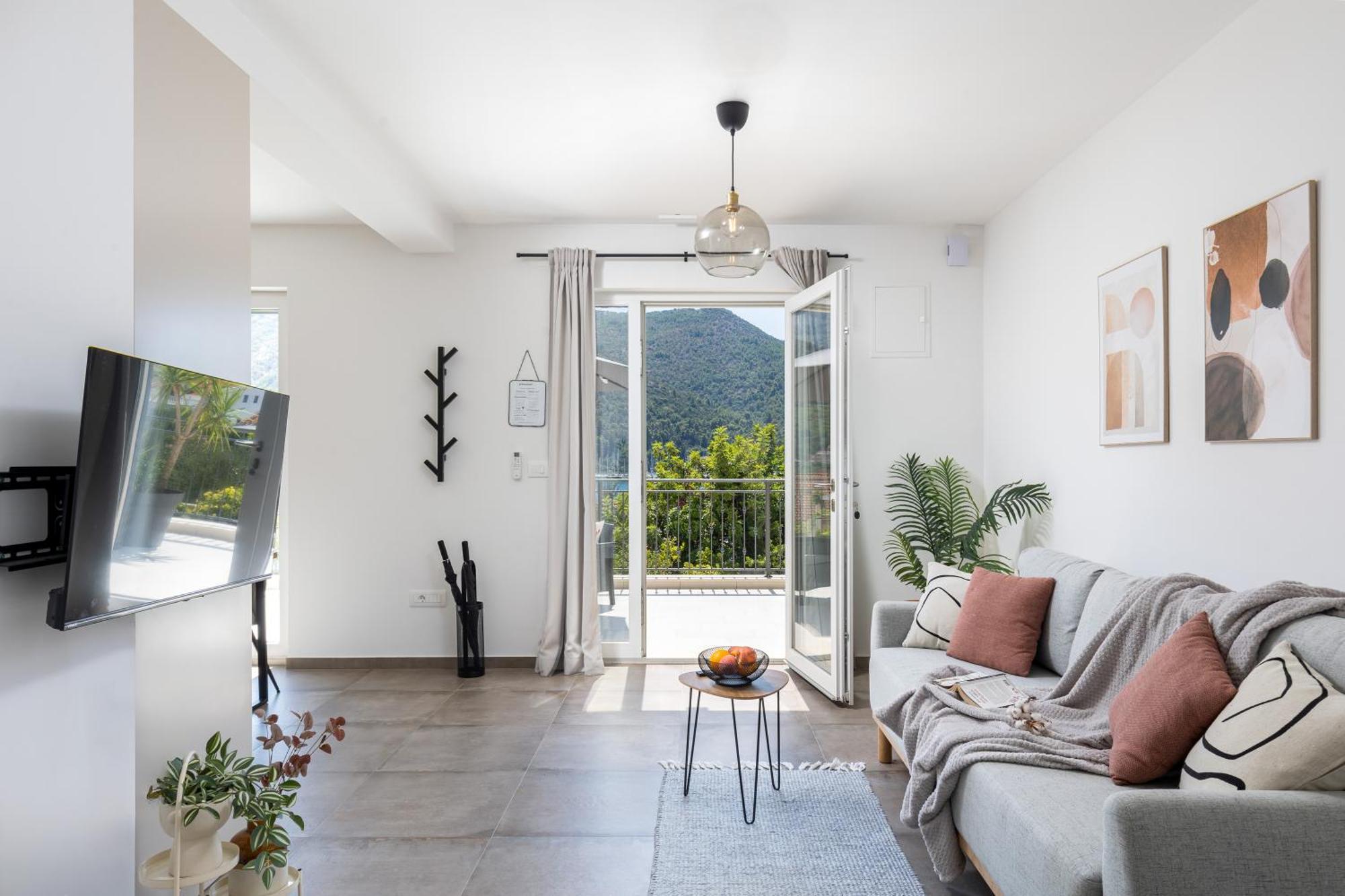 Honoris Apartment - Brand New - Private Parking - 90 M From The Beach- Terrace Slano Zewnętrze zdjęcie